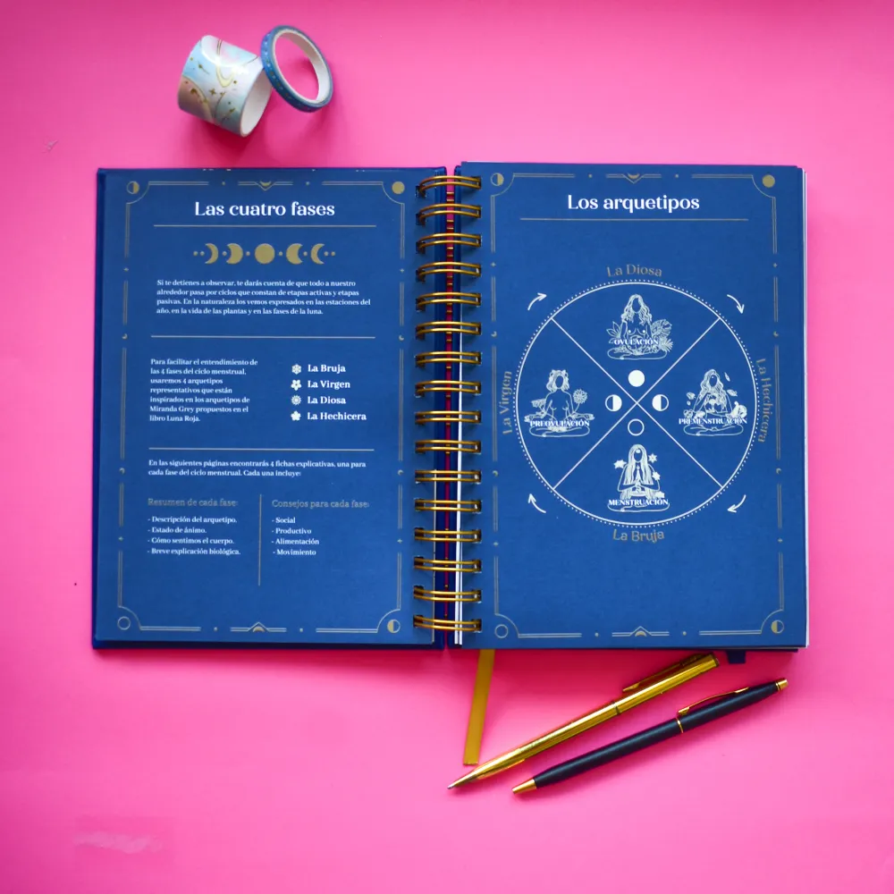 GL-diosas-ciclicas Planner Guardiana Lunar + Manual Ciclo Menstrual