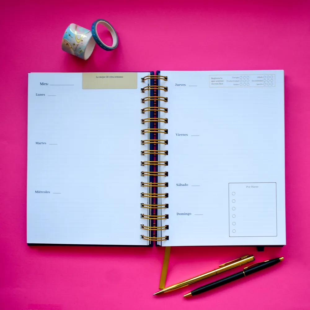 semana Planner Guardiana Lunar + Manual Ciclo Menstrual